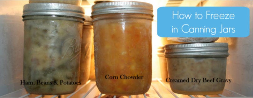 The Reason You Shouldn't Freeze Your Food In Glass Jars