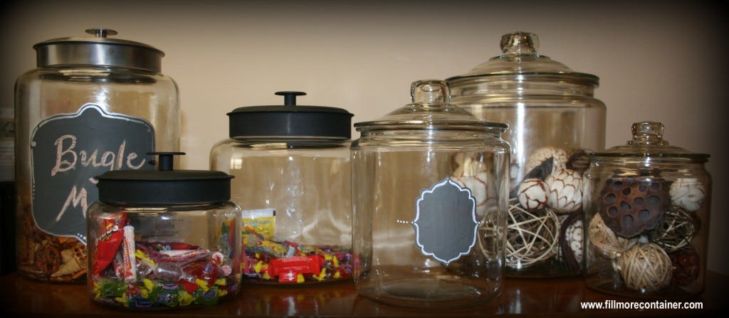 Pretty Montana and Heritage Hill Jars from Fillmore Container