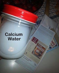 Pomonas Calcium Water Label