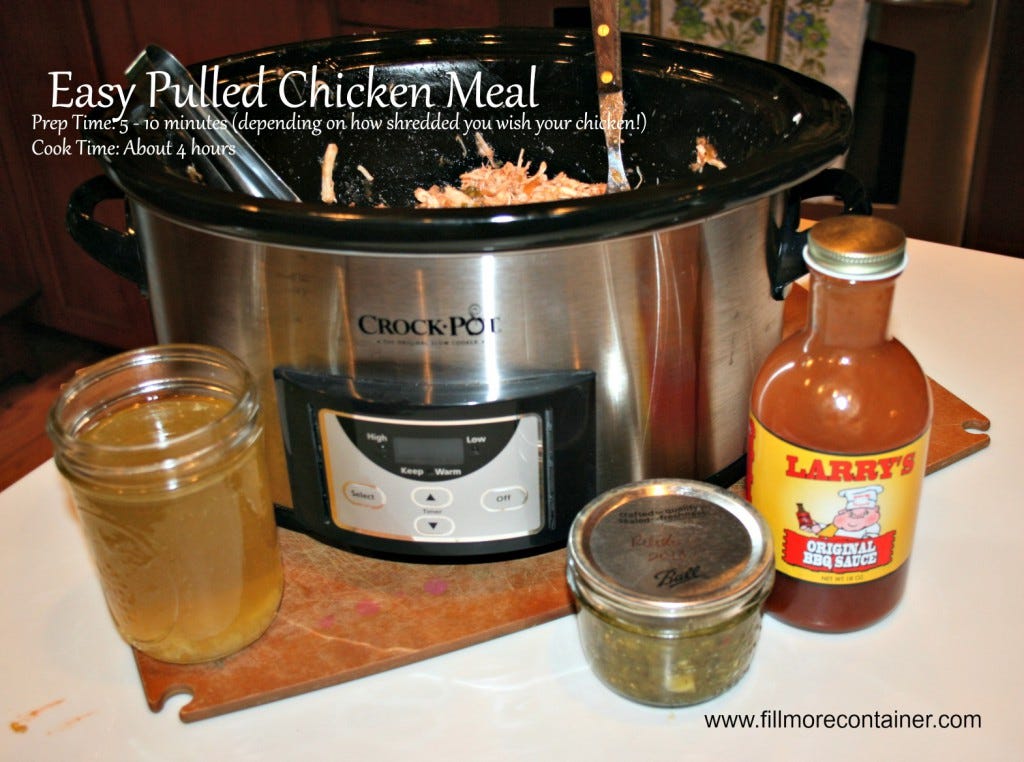 Crockpot Pulled Chicken with Relish