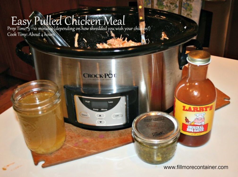 Crockpot Pulled Chicken with Relish