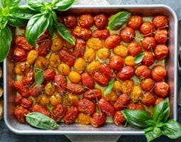 Roasted Cherry Tomatoes with Herbs and Olive Oil