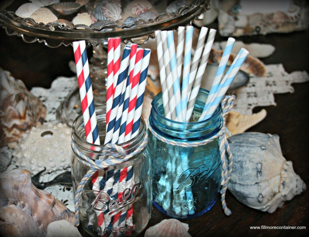 DIY: Mason Jars and Paper Straws