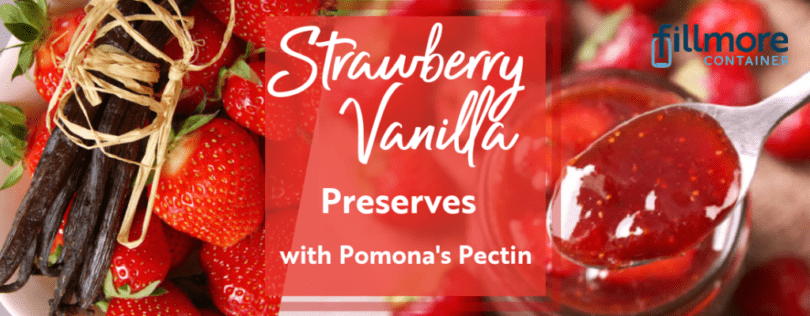 Strawberry Vanilla Preserves with Pomona's Pectin