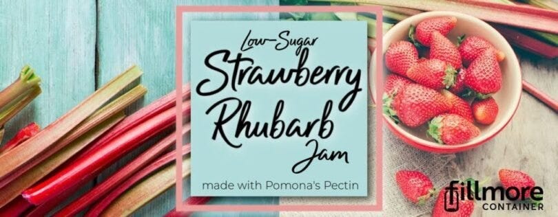 Low Sugar Strawberry Rhubarb Jam Recipe