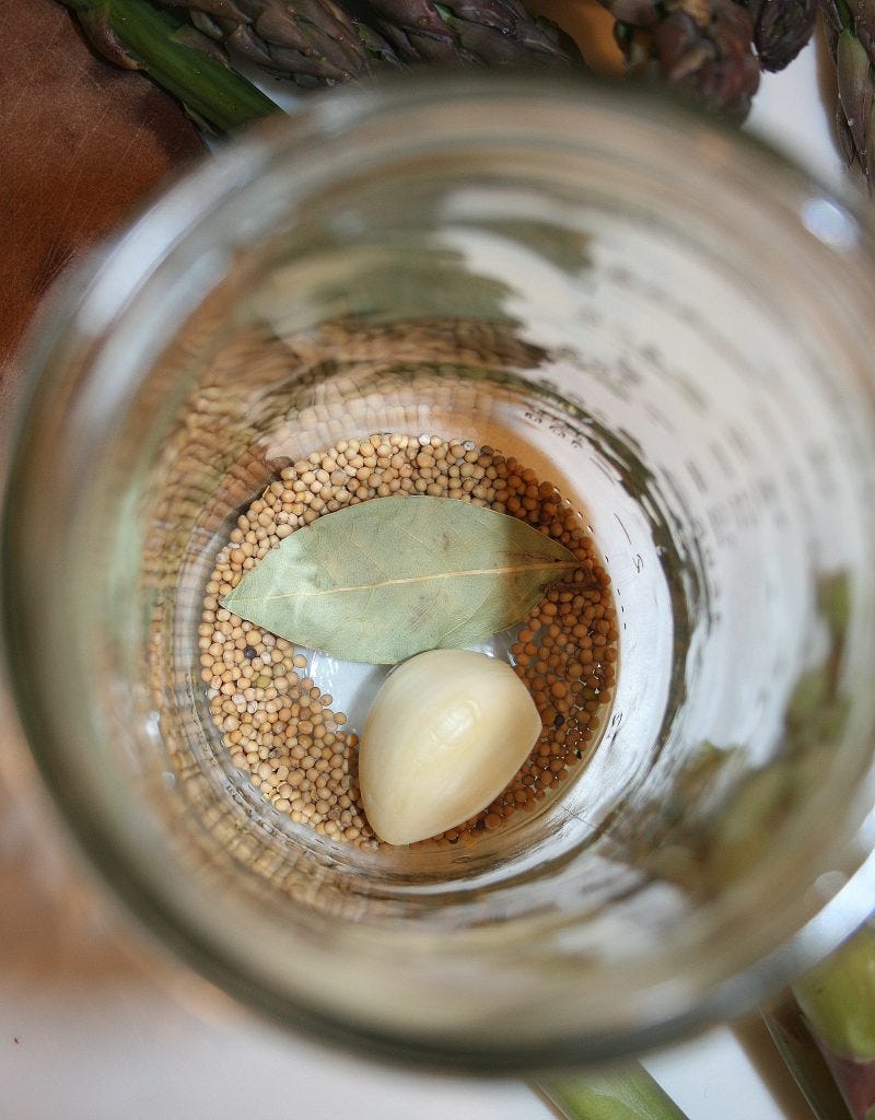 Seasonings for Probiotic Pickled Asparagus