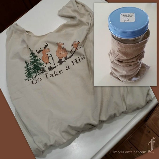 blogTee Shirt Tote and Jar Sleeve