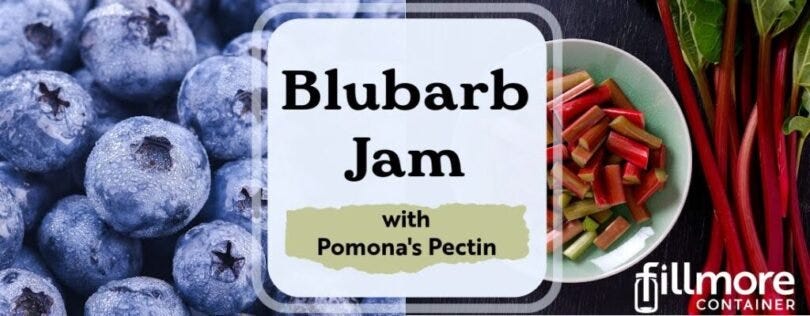 Blubarb Jam with Pomona's Pectin