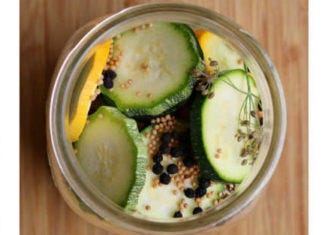 Fermented Dill Zucchini Pickles