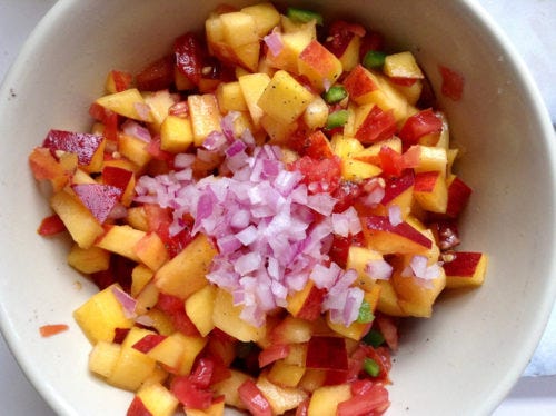 peach salsa