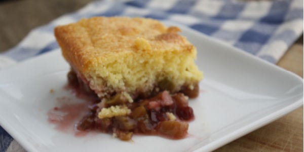 Slice of Cherry Cobbler