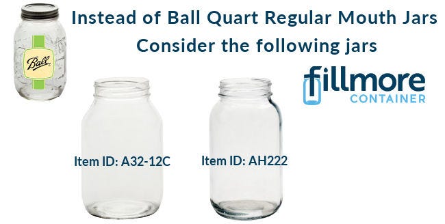 Ball Quart Jars - Alternatives