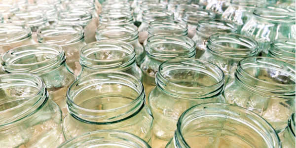 empty canning jars