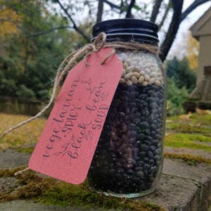 Black Bean Soup in jar