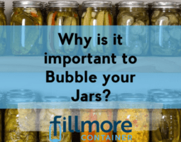 Why is it important to Bubble your jars?