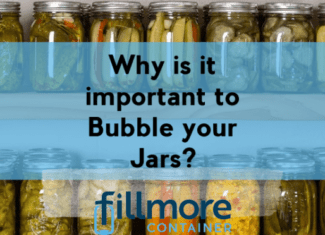 Why is it important to Bubble your jars?