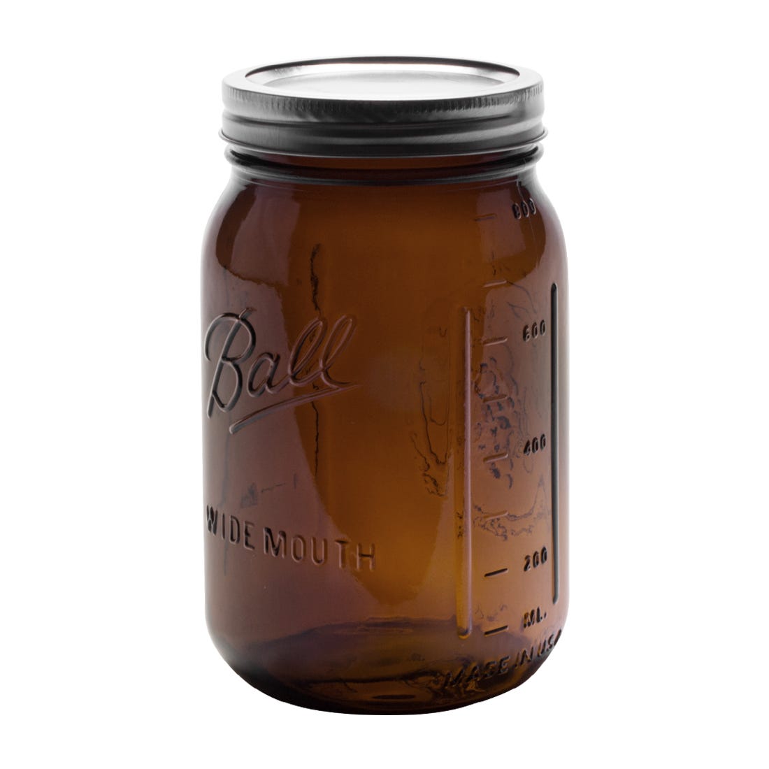 Ball Amber Glass Wide Mouth Mason Jars + SEWANTA Jar Opener 32 oz// Quart 4 Pack Amber Canning Jar With Airtight lids and Bands Microwave /& Dishwasher Safe UV light Protection