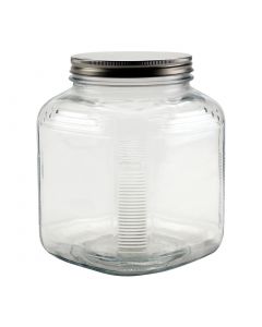 1 Gallon Cracker Jar with Brushed Silver LidH85725