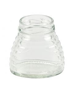 Flint Glass Bee Hive shaped jar - 3 oz Skep - Fillmore Container