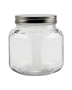 32 oz Cracker Jar with Brushed Silver LidH85812R