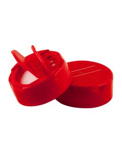 48/485 Red Pour Sift Spice Cap - Fillmore Container