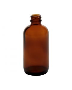 4 oz Amber Boston Round Bottle Fillmore Container