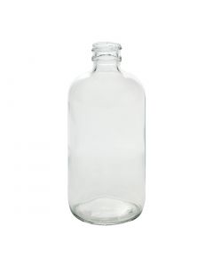 8 oz Clear Boston Round Bottle (Case of 24) - Fillmore Container