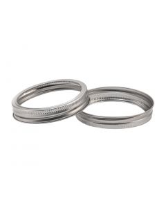 Canning Jar Rings - Wide Mouth Mason Bands Only Silver J129797