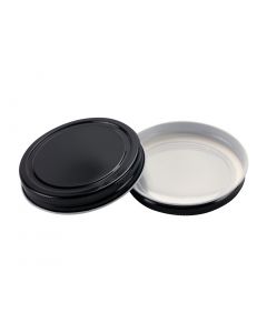 70/400 Black Metal Continuous Thread Lid (Fillmore Container)