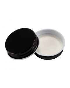 38/400 Continuous Thread Black Plastisol Lined Cap - Fillmore Container
