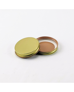58-400 Gold Plastisol Lined Lid (Case of 2000) - Fillmore Container