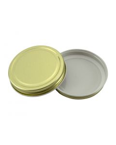 70/400 Gold Continuous Thread Metal Lid - Fillmore Container