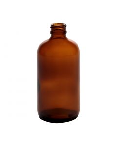 8 oz Amber Boston Round (Case of 12) - Fillmore Container