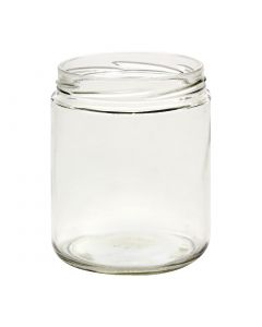 16 oz Straight Sided Glass Jar with Lug Finish (Case of 12) - Fillmore Container