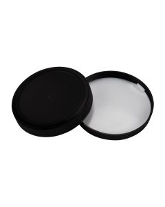 110/400 Plastic Black F217 Lined Lid - Fillmore Container