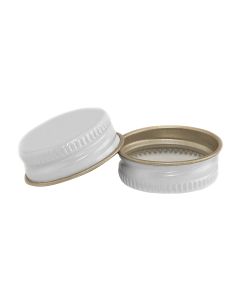 28 mm CT White Metal Plastisol - Fillmore Container