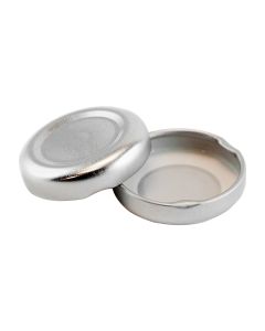 38-2000 Lug Silver Button Metal Lug Lid - Fillmore Container