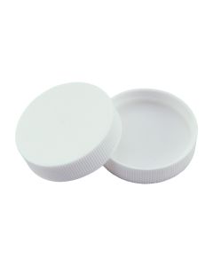 43/400 White Plastic Continuous Lid - Fillmore Container