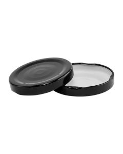58/2020 Lug Black Button Plastisol Lid - Fillmore Container