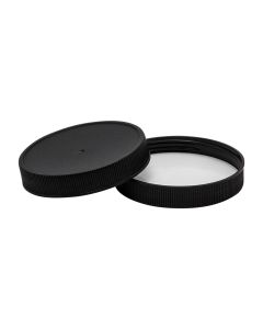 63-400 CT Plastic Black Matte Ribbed F217 (Case of 900) Fillmore Container