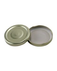 63/2030 Lug or Twist-off Gold Button Lid with Plastisol Liner - Fillmore Container