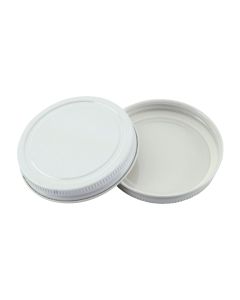 70/400 White Plastisol Lined Lid - Fillmore Container