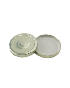 70/2030 Lug Gold Button Metal Lid with Plastisol Liner- Fillmore Container 