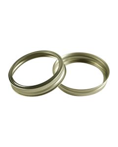 Canning Jar Rings - Wide Mouth Mason Bands Only (Gold)