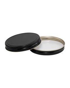89/400 Black Lid with Pulp Poly Liner - Fillmore Container