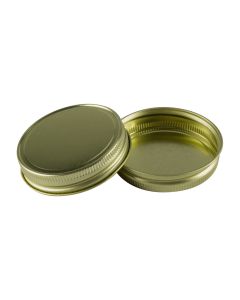 Gold Metal Mason Jar Lids with no liner - Fillmore Container
