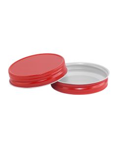 Red Mason Jar Lid with Plastisol - Fillmore Container