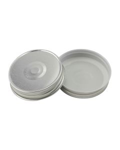 G70 CT Silver Button Lid with Plastisol RC-G70 S Button - Fillmore Container