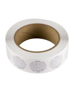 Roll of 1000 Candle Warning Stickers - Fillmore Container