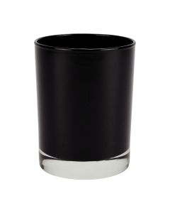 Black Glossy Candle Jar - Libbey
